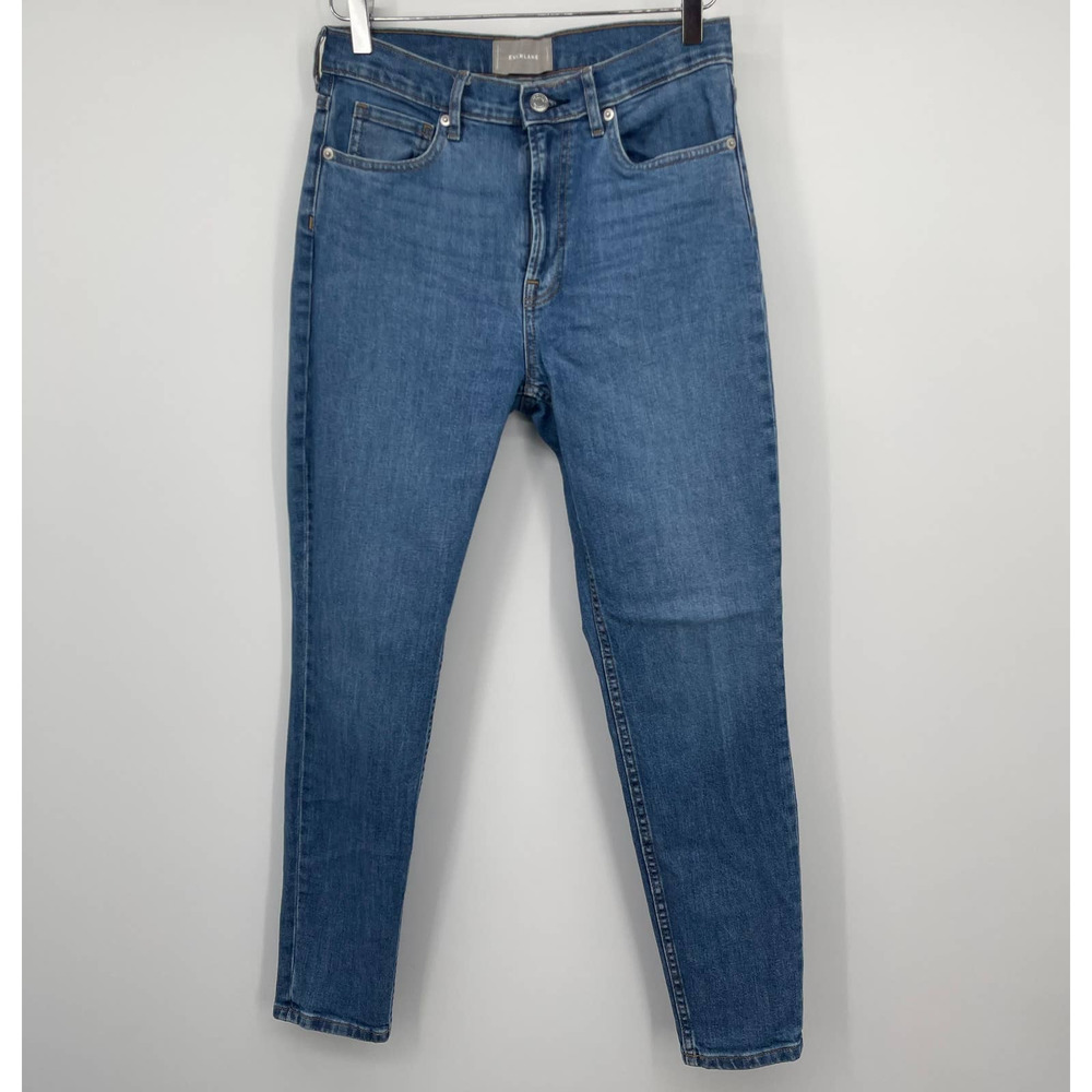 Everlane High Rise Jeans Womens 29 Blue Skinny Stretch 90s